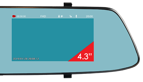 Camera auto DVR Fata-Spate MYRIA MY2118, 4.3